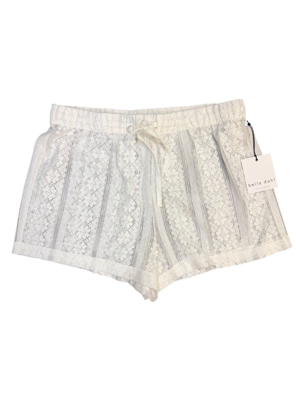 NWT Bella Dahl Easy Drawcord Lace Shorts Off-White Size L